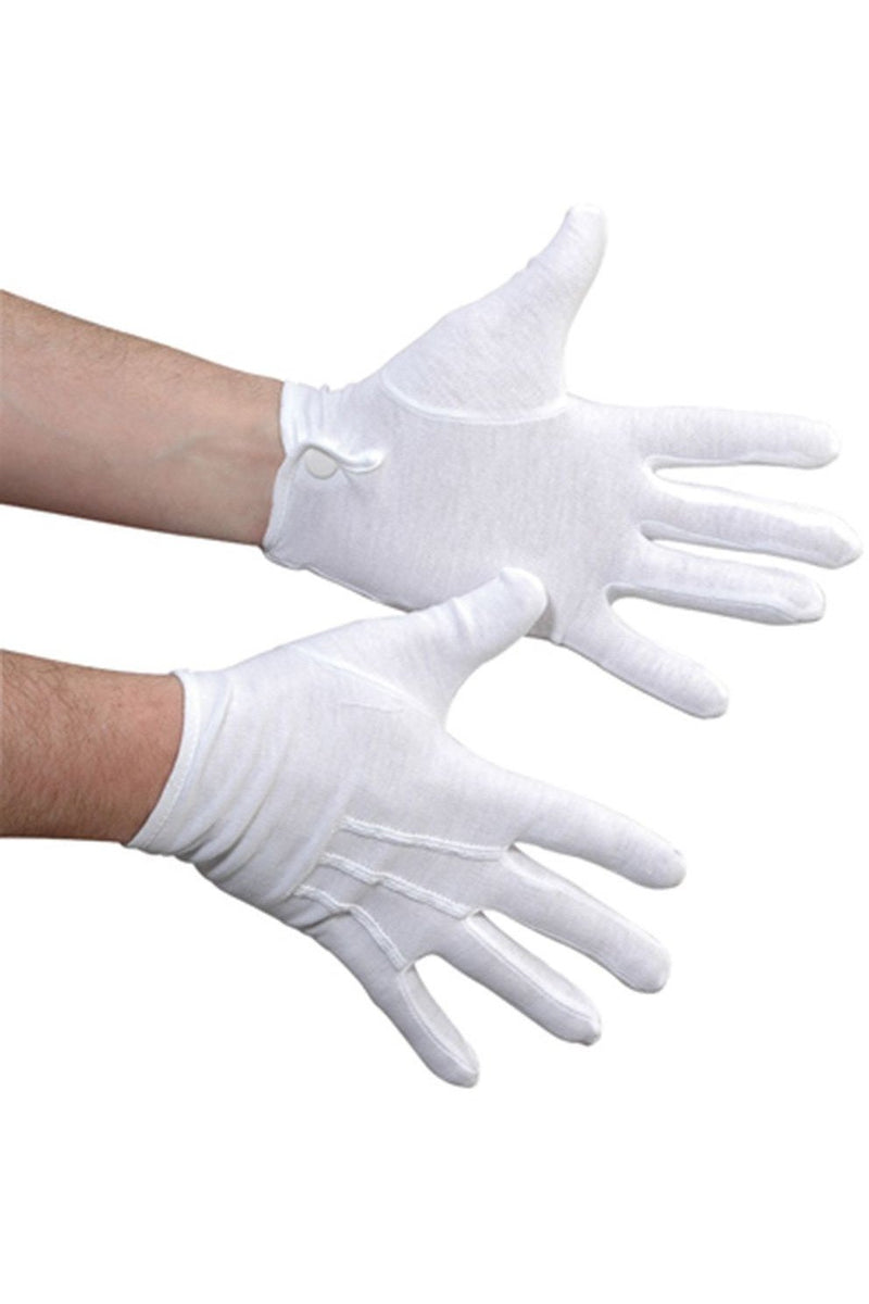 Cotton Military Glove with Snap Closure